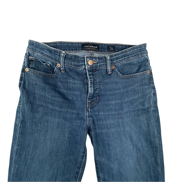 Lucky Brand Jeans Women's Blue Mid Rise Ava Crop Denim Size 8 - Picture 2 of 11